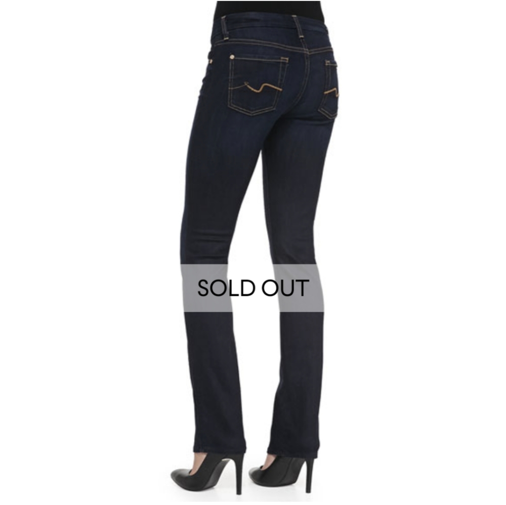 7 for all Mankind 7 FAM Kimmie Straight Dark Jeans